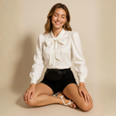 Khanyisile Satin Bow Blouse