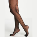 Amara Heart-Pattern Sheer Stockings