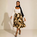 Amahle Pleated Midi Skirt