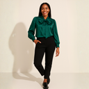 Khanyisile Satin Bow Blouse